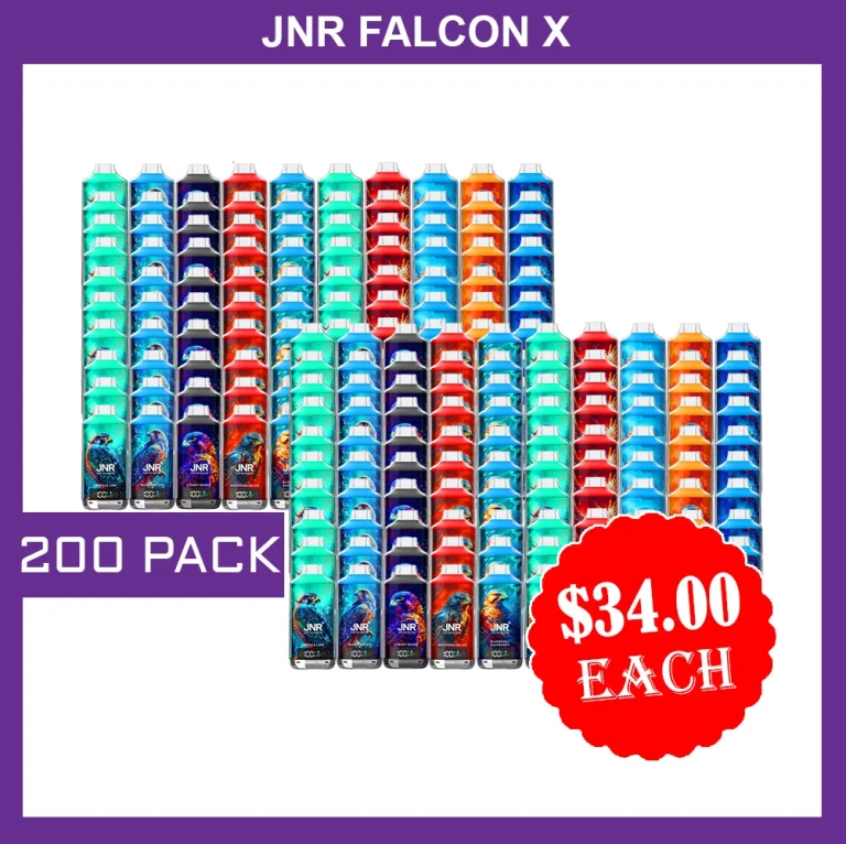 JNR FALCON X – 18000 PUFFS – 200 PACK