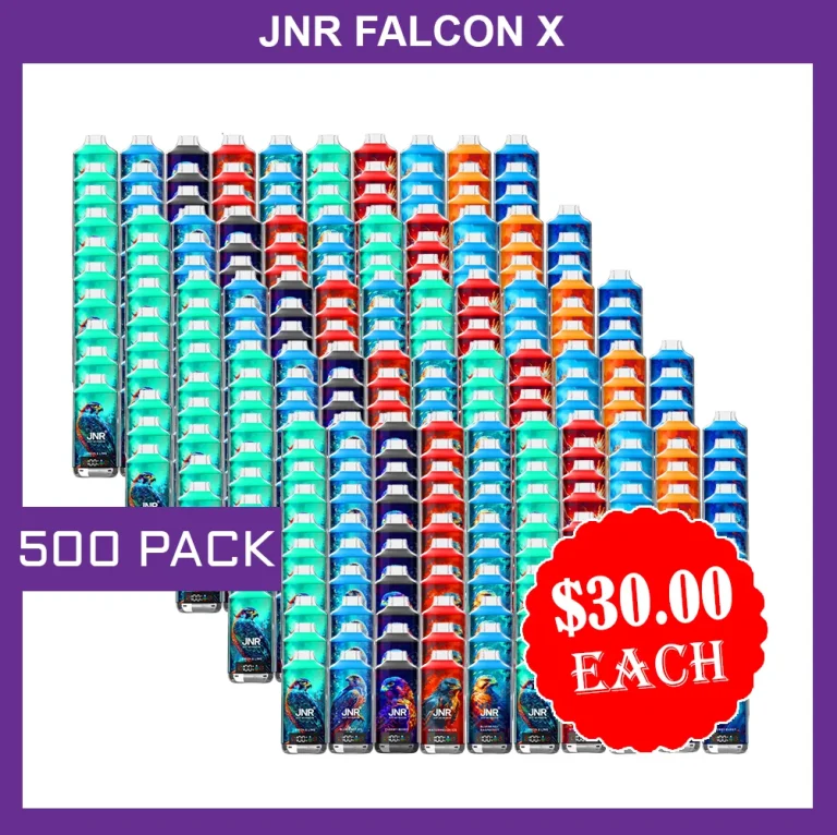 JNR FALCON X – 18000 PUFFS – 500 PACK